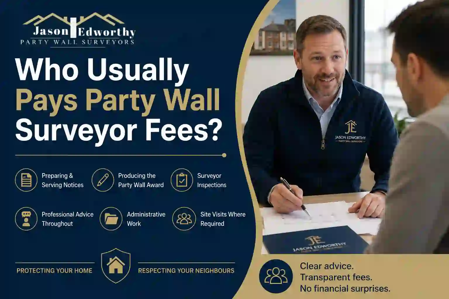 Who Usually Pays Party Wall Surveyor Fees Lewes?
