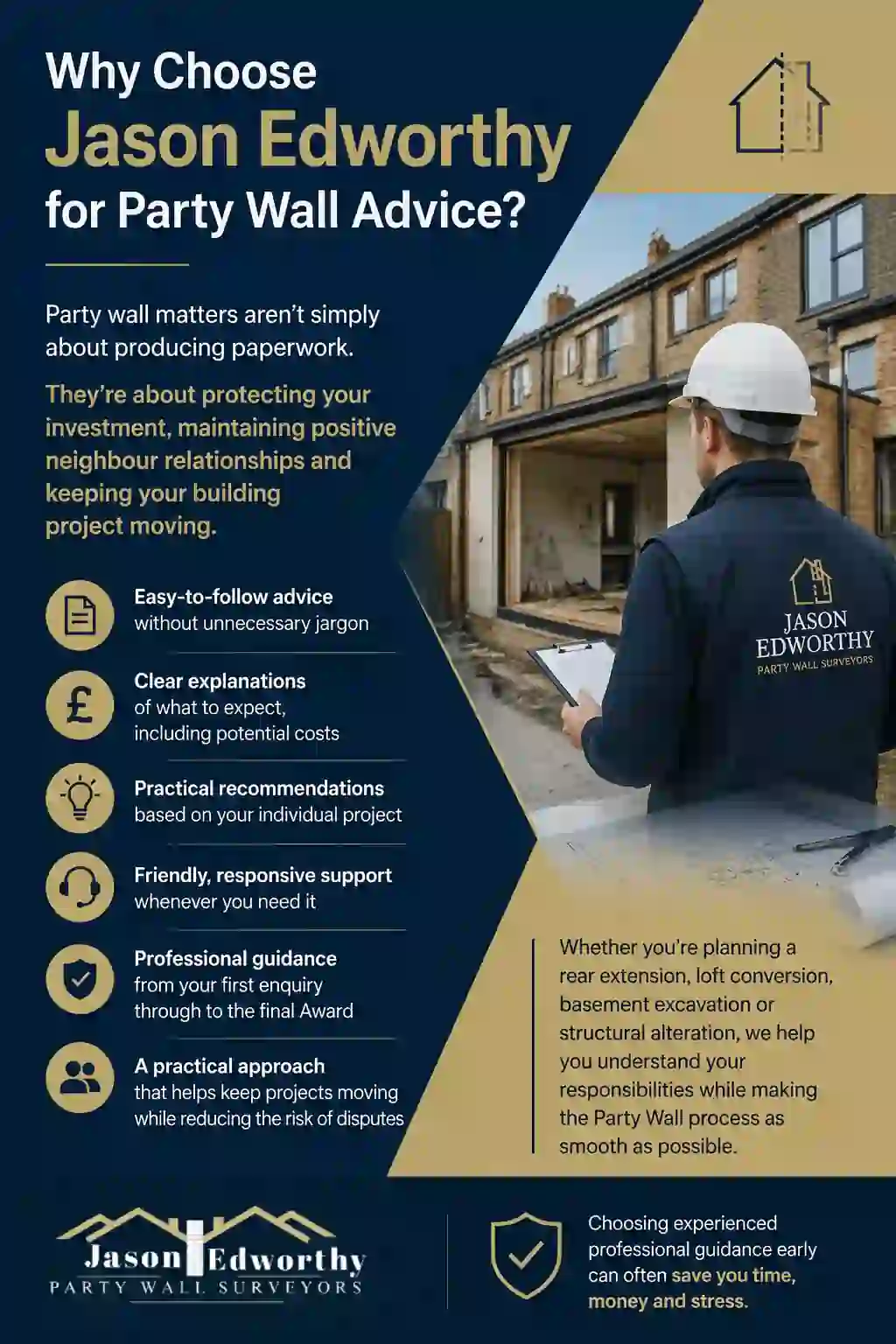 Why Choose Jason Edworthy for Party Wall Advice Lewes?